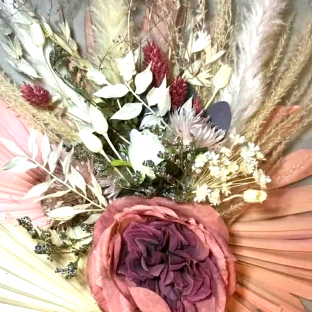 Soar On Angel Wings Hand Crafted Dried Floral Wall Decor Measures Approx 15x9…